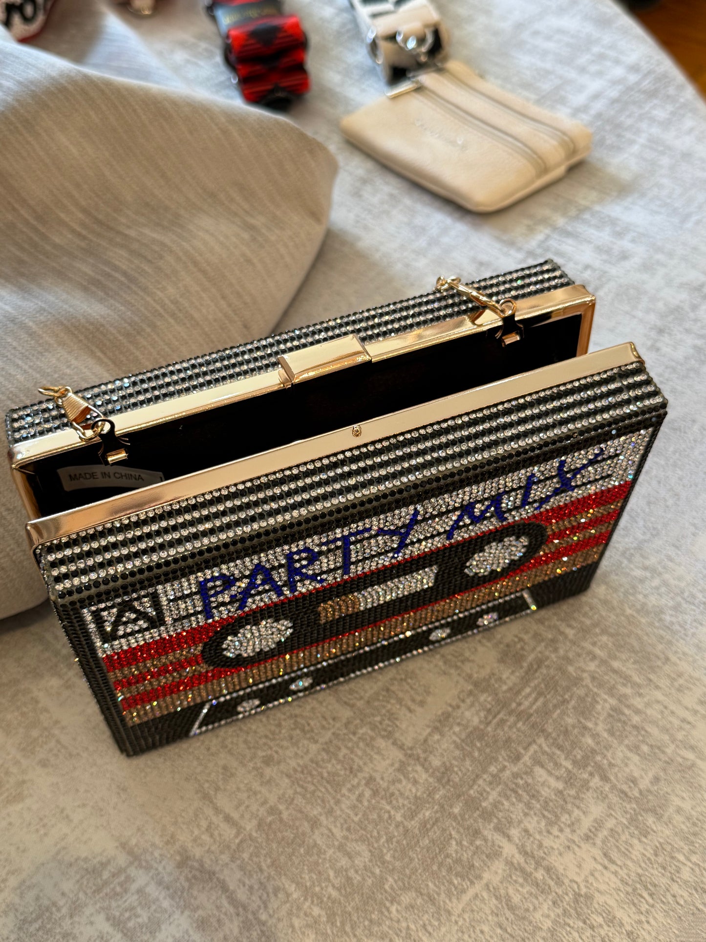 Party Mix Style Cassette Tape Clutch