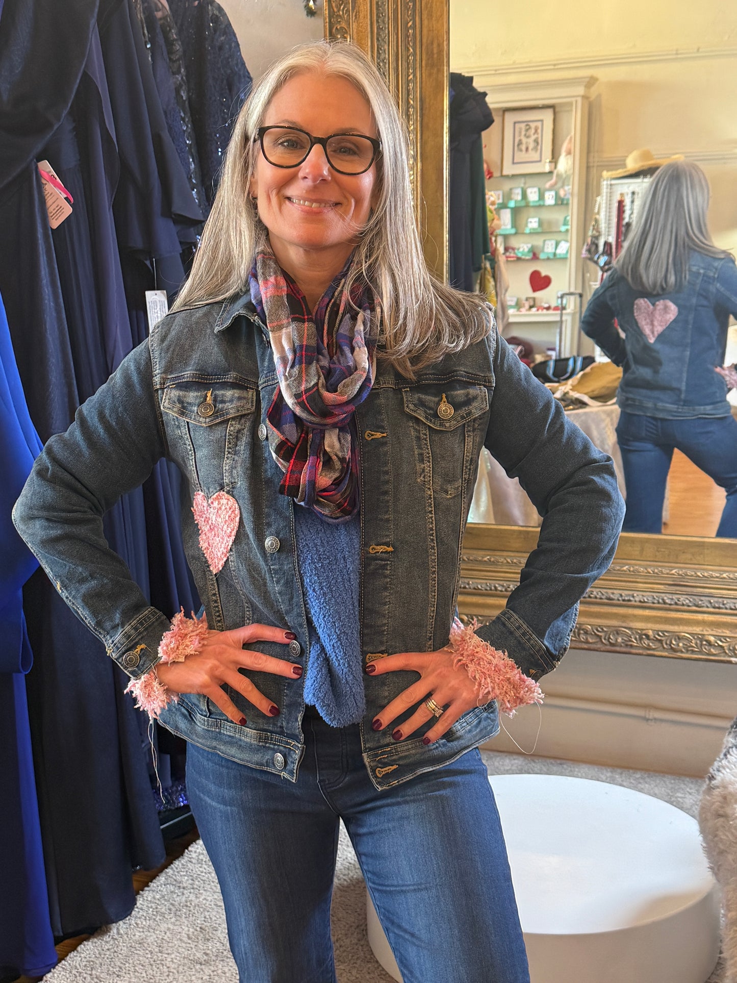 Love Notes Denim Jacket, Upcycled Edition