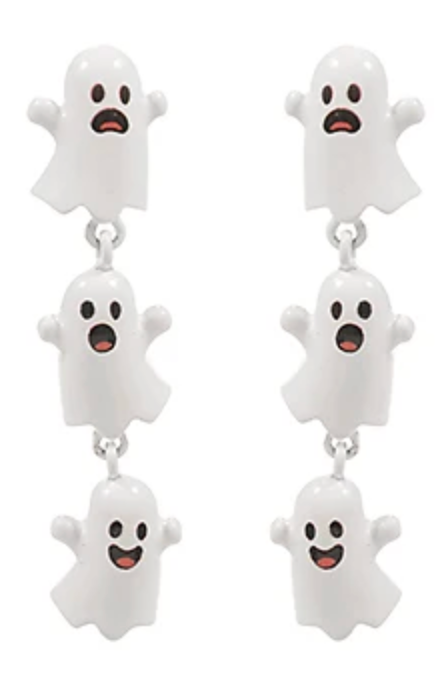 Ghost Trio Linear Drop Earrings