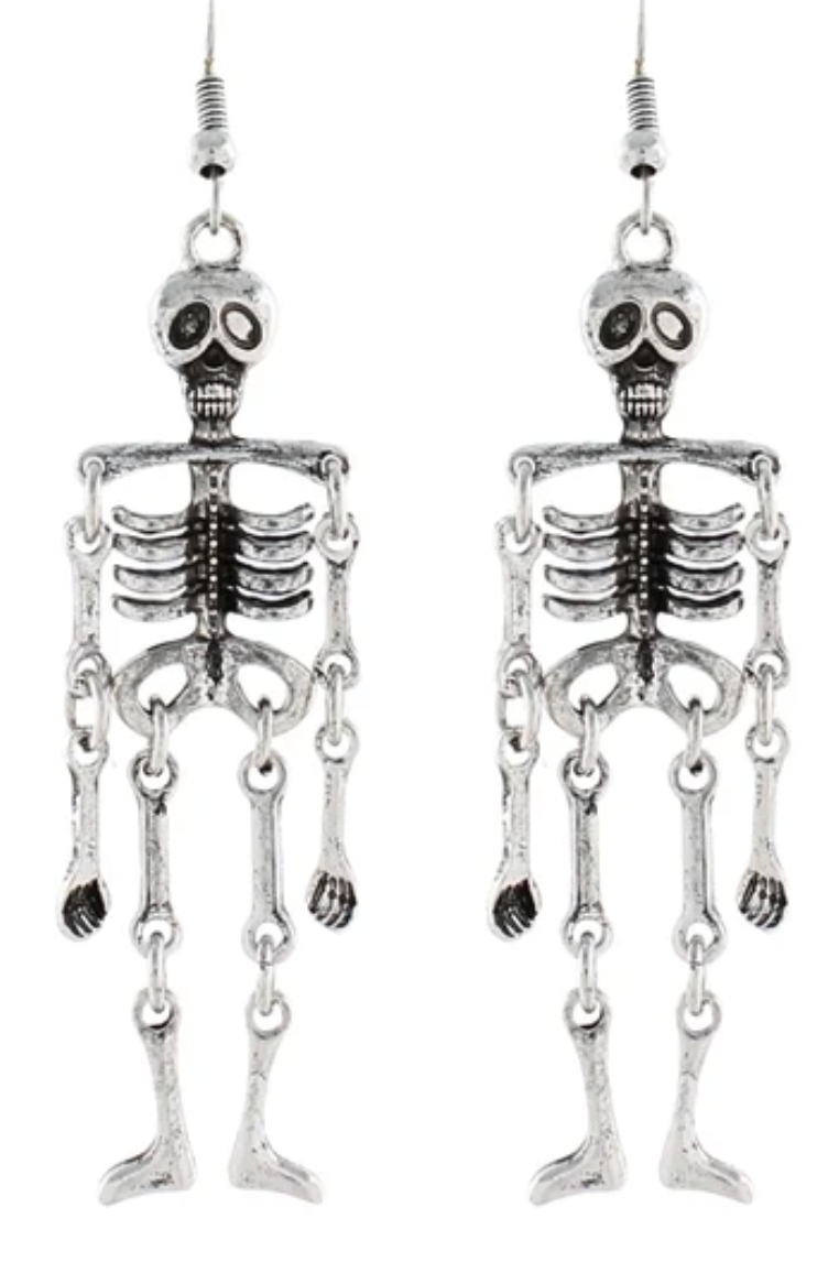 Articulated Skeleton Drop Earrings