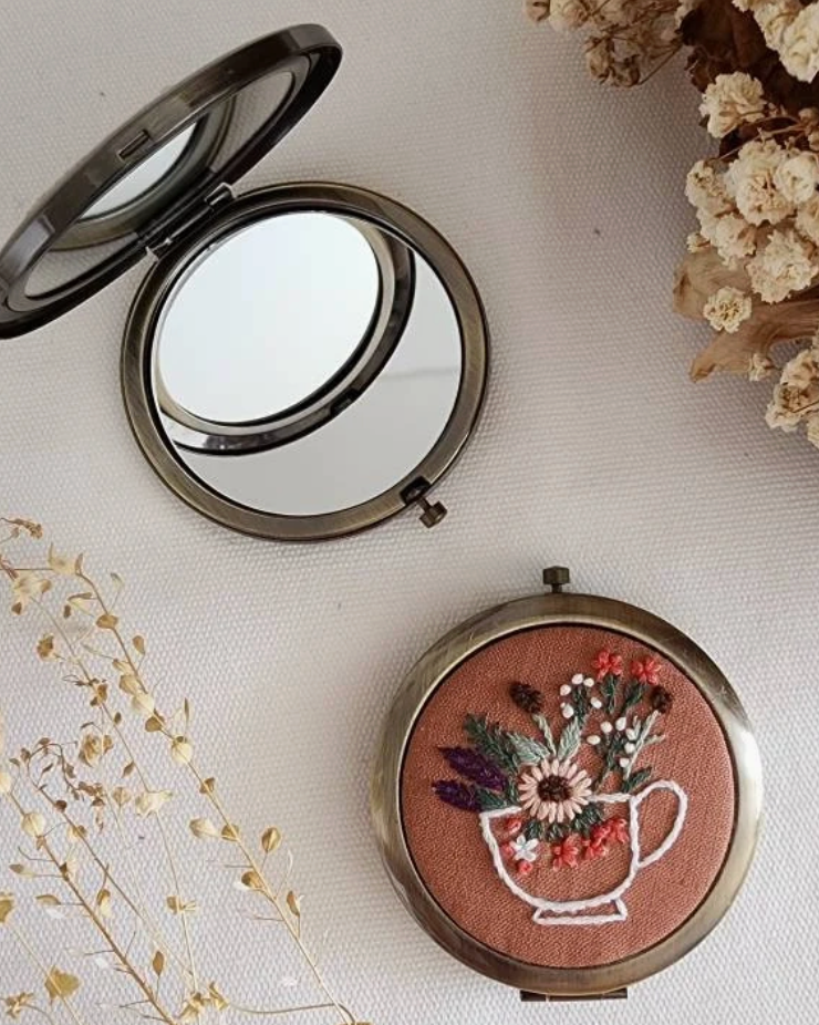 Blossom Compact Mirror
