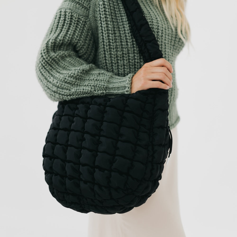 Carmen Quilted Hobo Tote