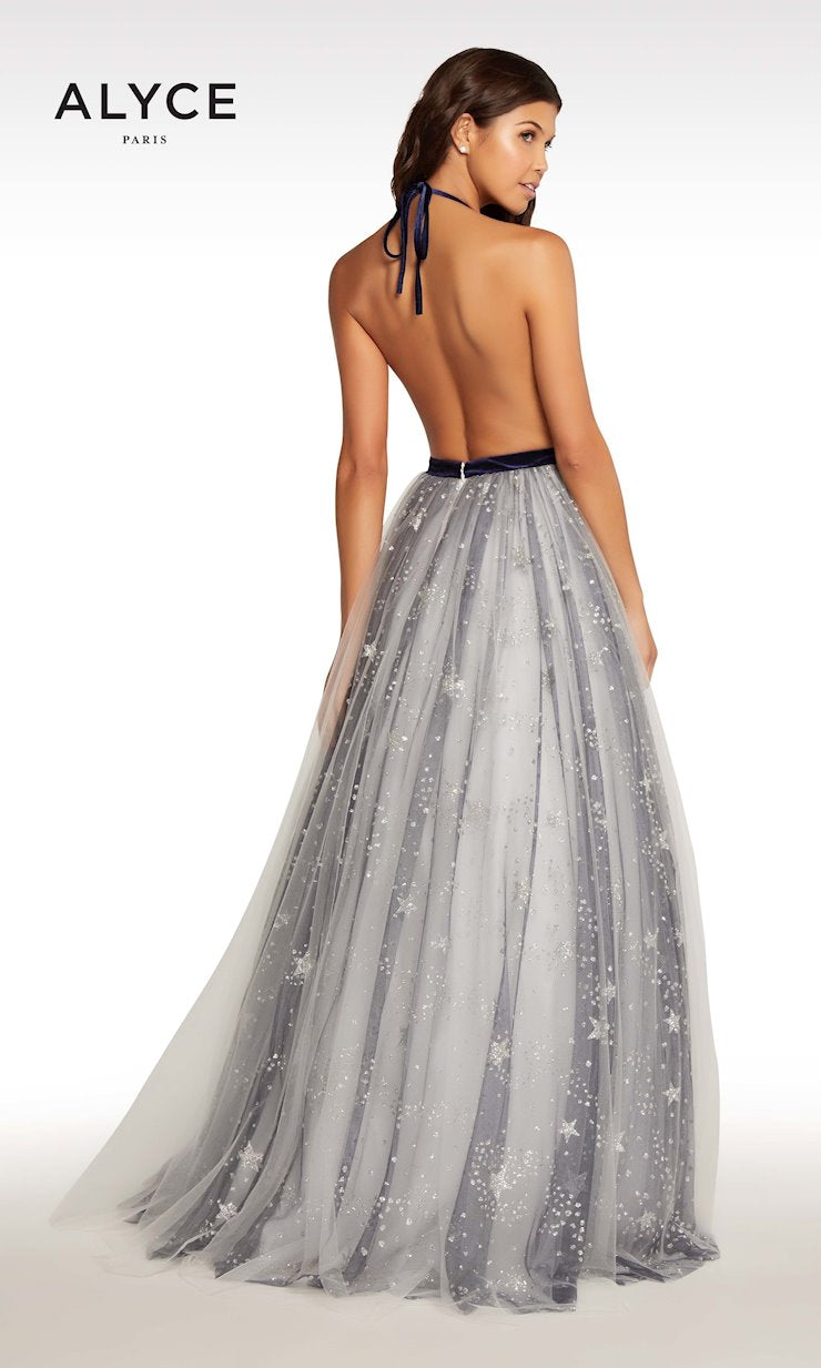 Deep Navy and Shimmer Skirt