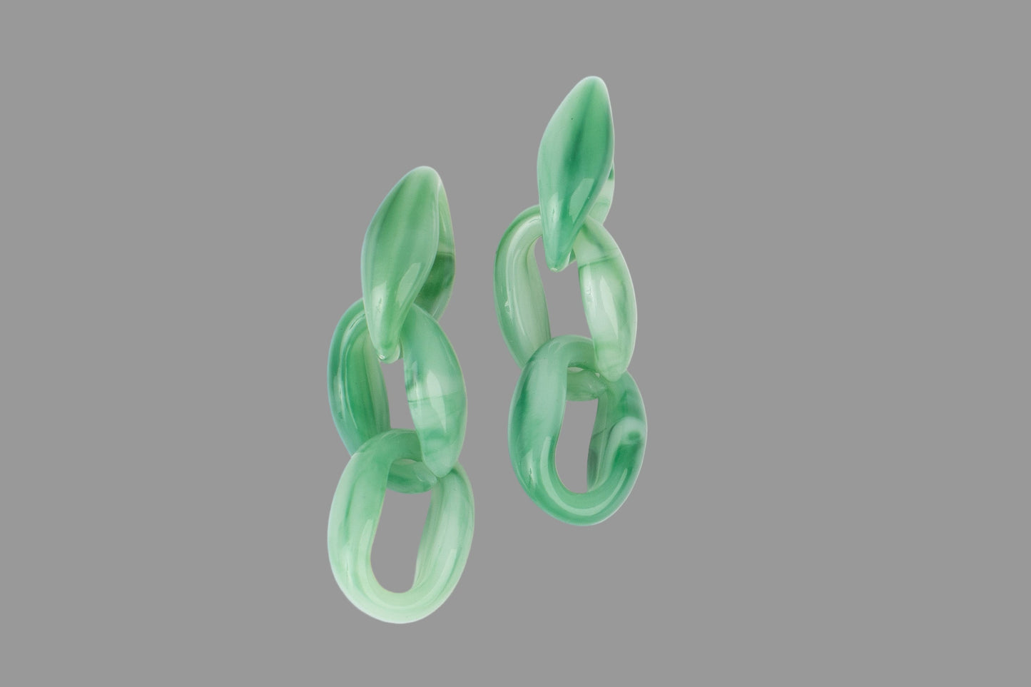 jBloom Nori Turquoise Acrylic Statement Earrings