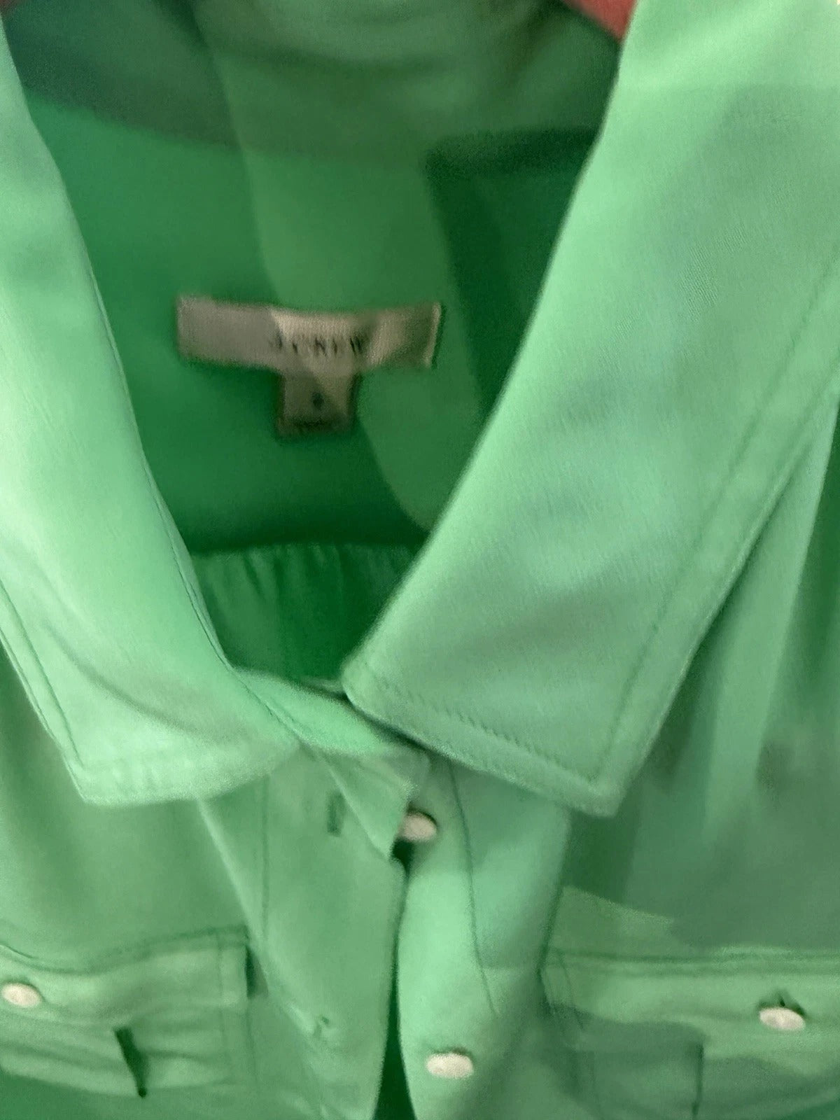 J.Crew Vibrant Green Blouse