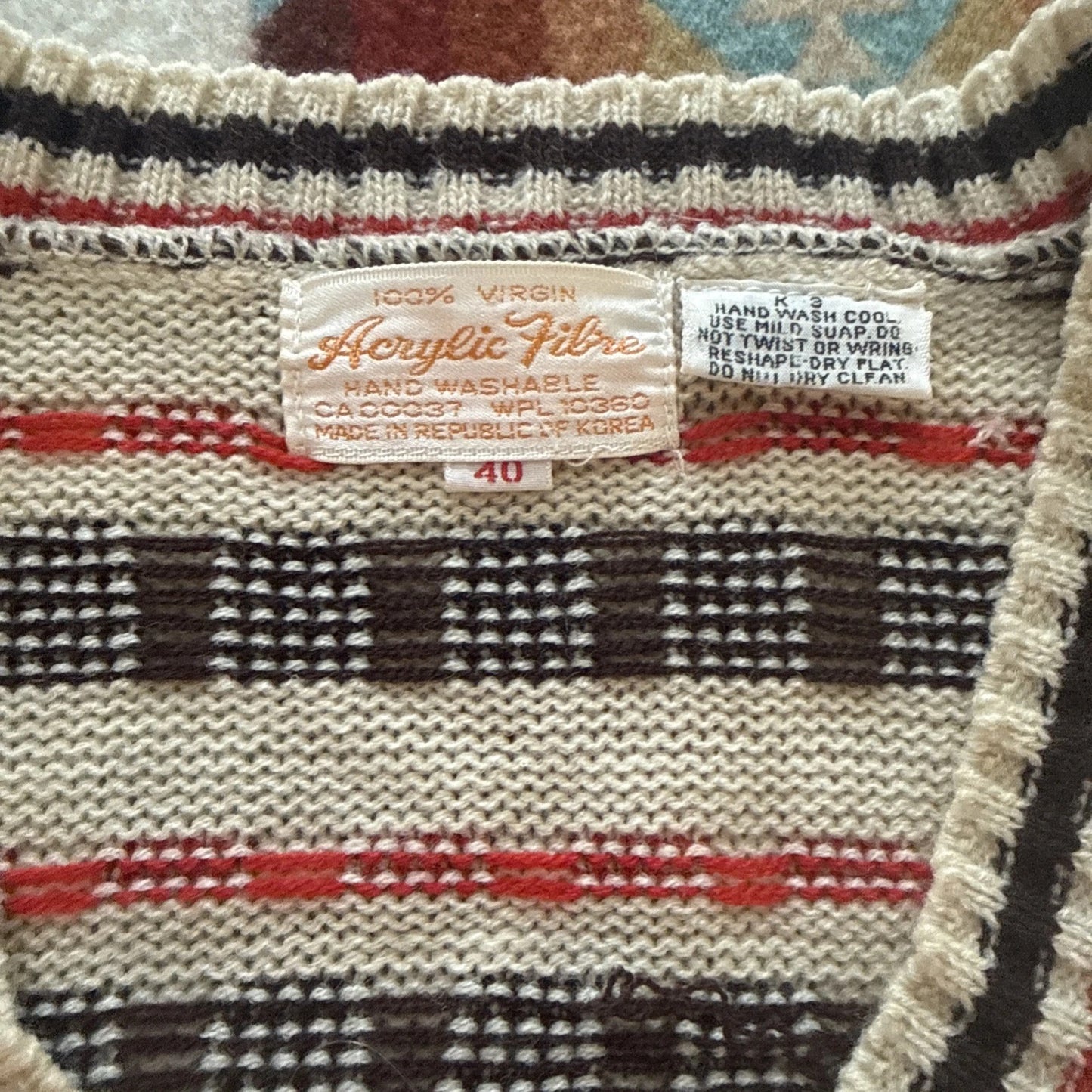 Vintage 70s, Hand knit sweater
