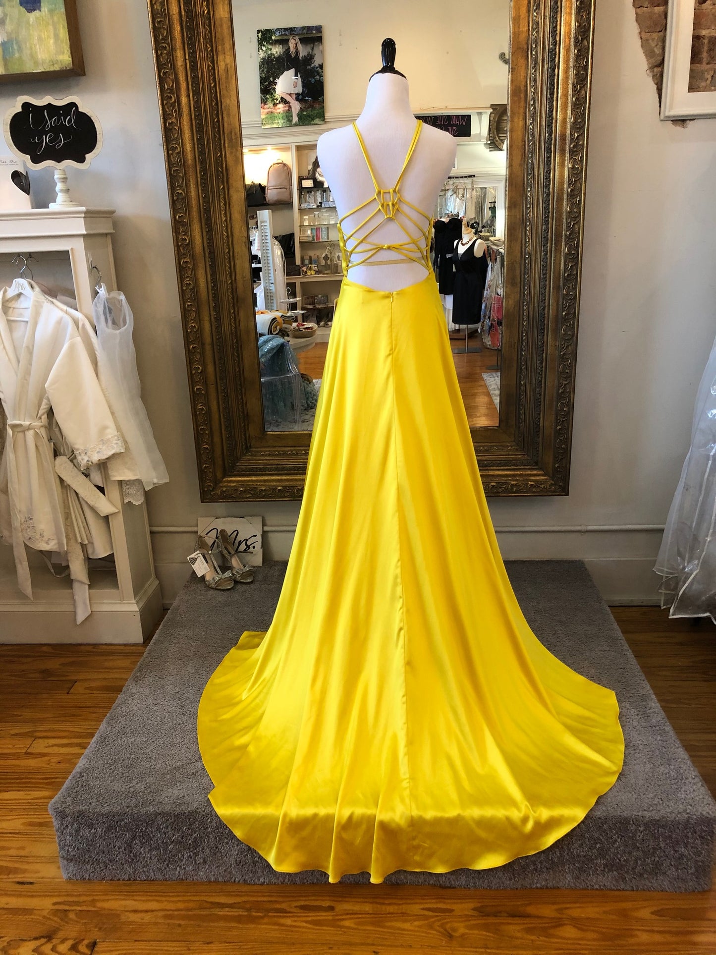 Yellow, Gold Formal Dress by Alyce
