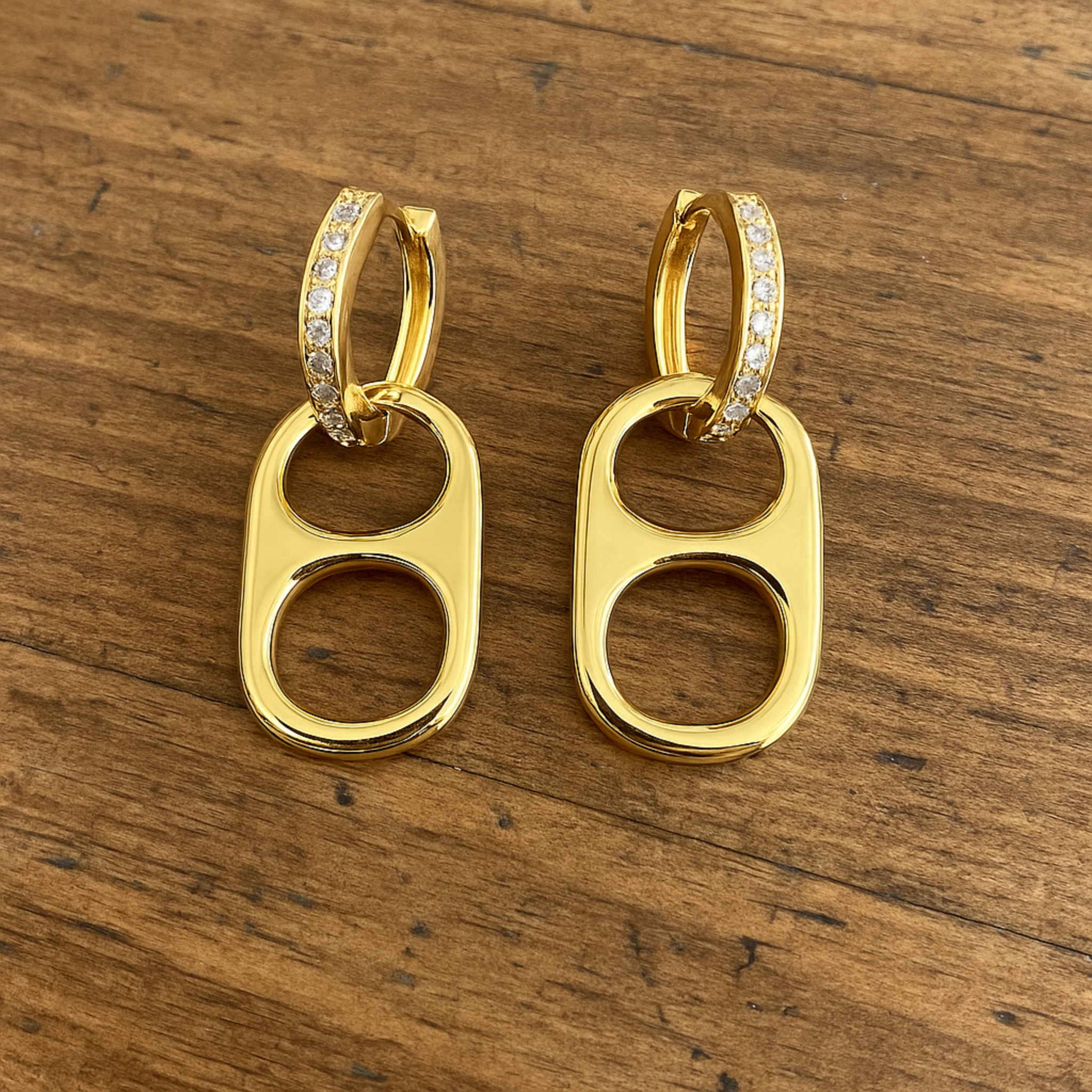 Basic Betty Poptab Earrings - Gold