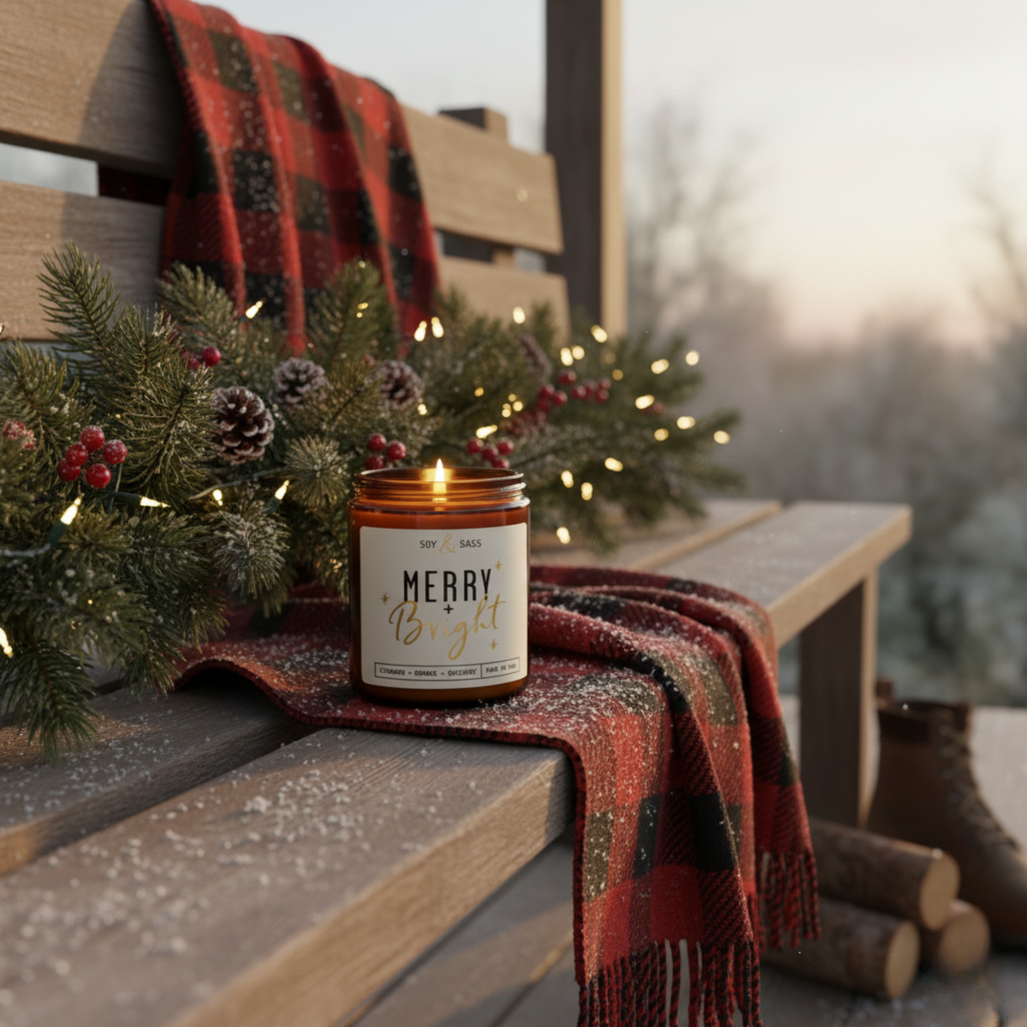 Merry and Bright Candle