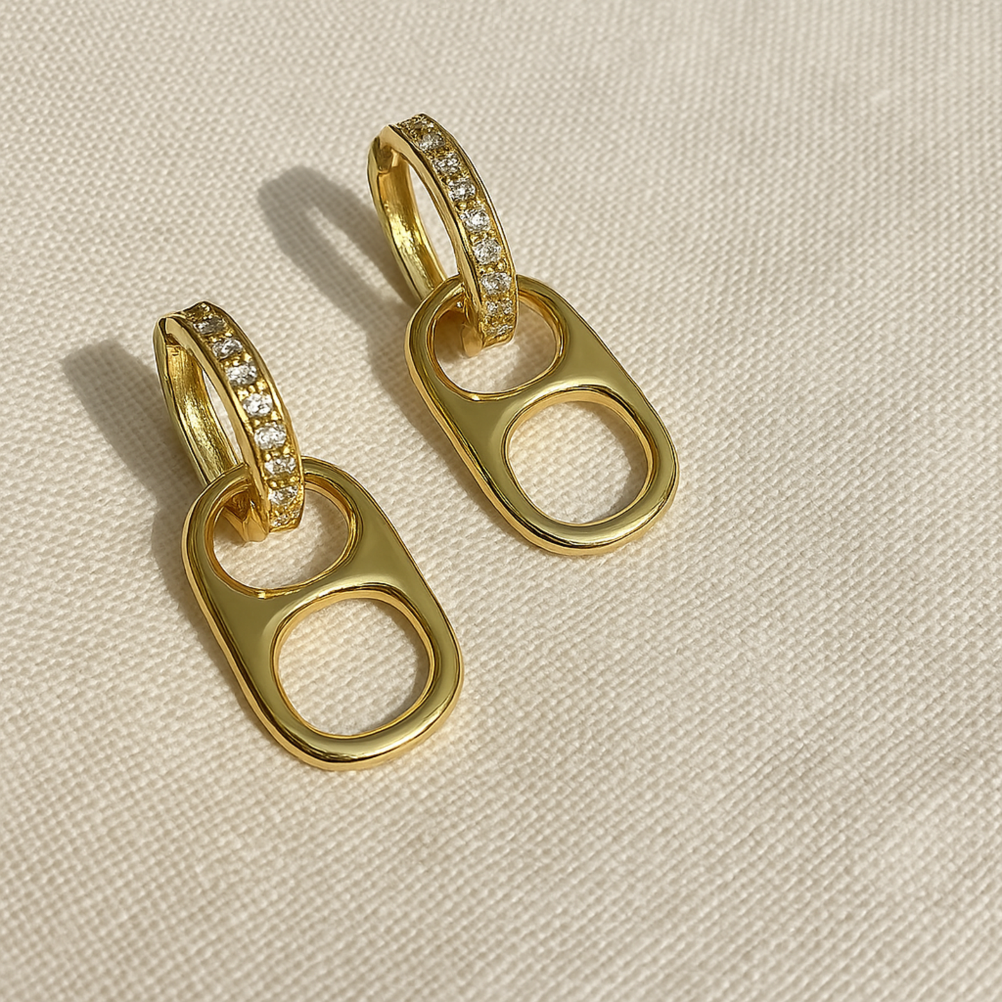 Basic Betty Poptab Earrings - Gold