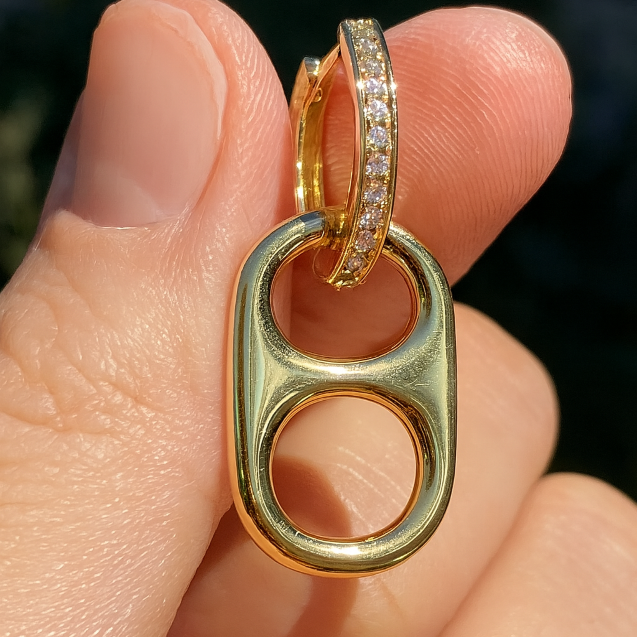 Basic Betty Poptab Earrings - Gold