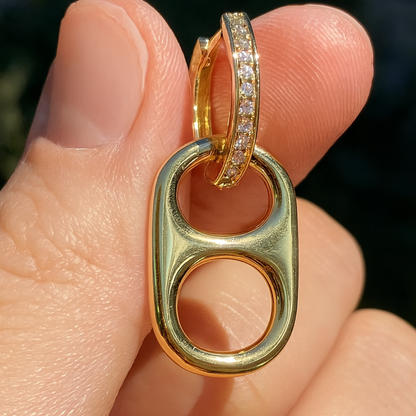 Basic Betty Poptab Earrings - Gold