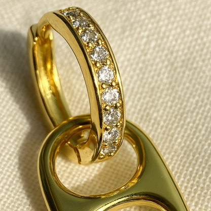 Basic Betty Poptab Earrings - Gold