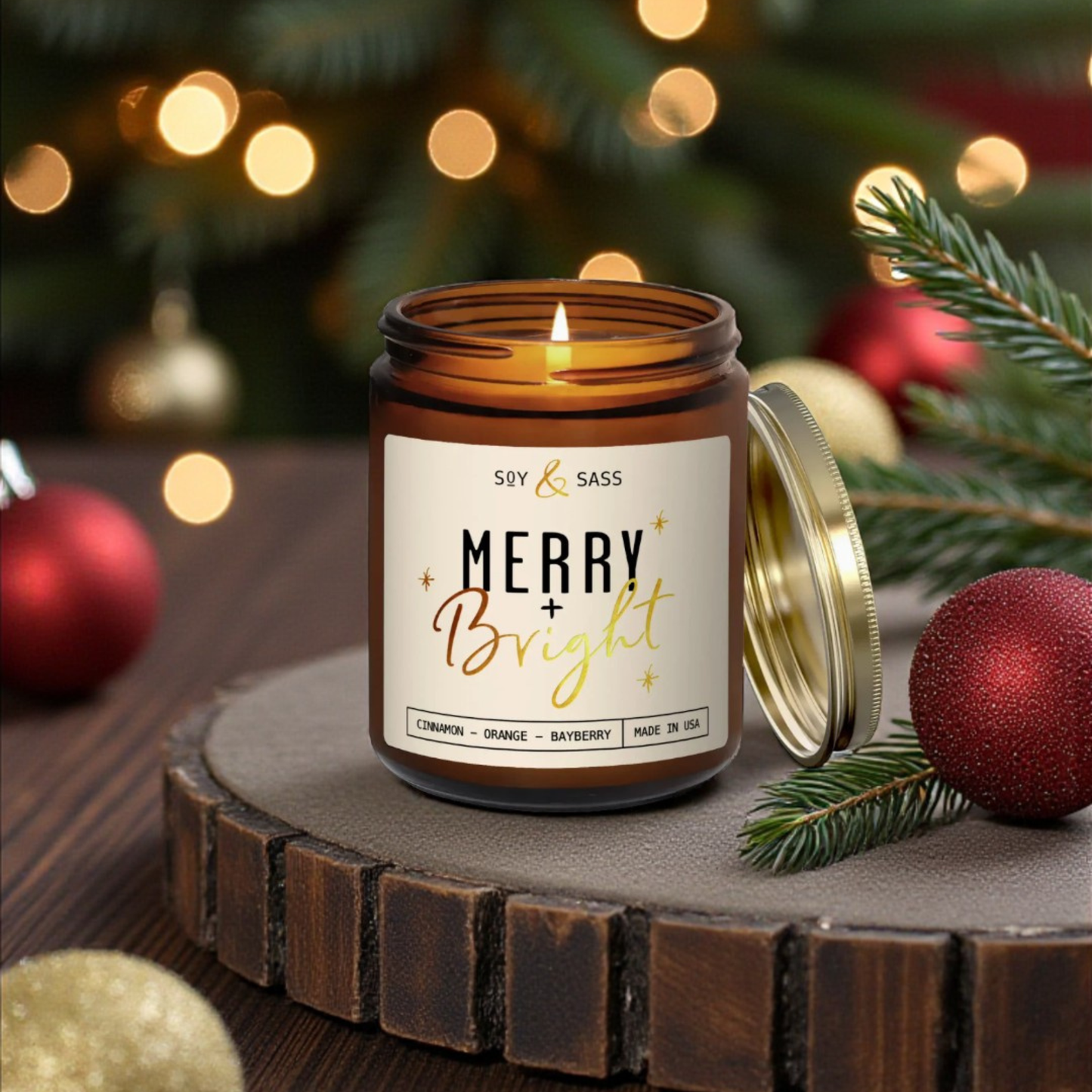 Merry and Bright Candle