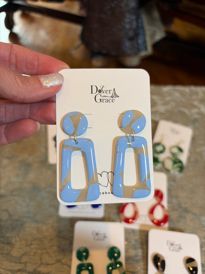Suzie Light Blue Earrings