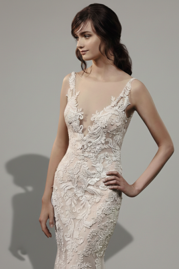 Badgley Mischka Aubree Ivory Mermaid Bridal Gown
