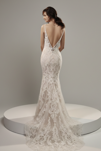 Badgley Mischka Aubree Ivory Mermaid Bridal Gown