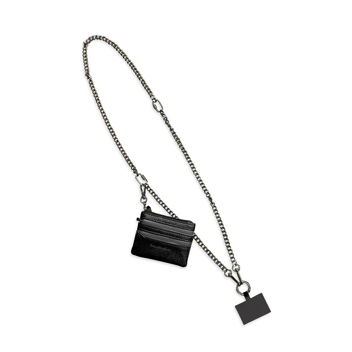 Clip & Go Chain Phone Accessory - Gun Metal