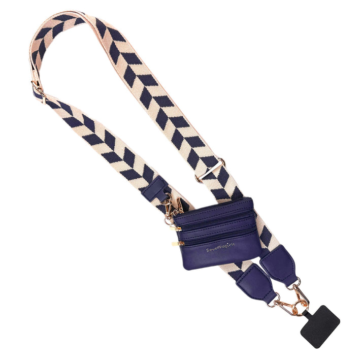 Clip & Go Strap w/Zippered Pouch - Chevron Collection