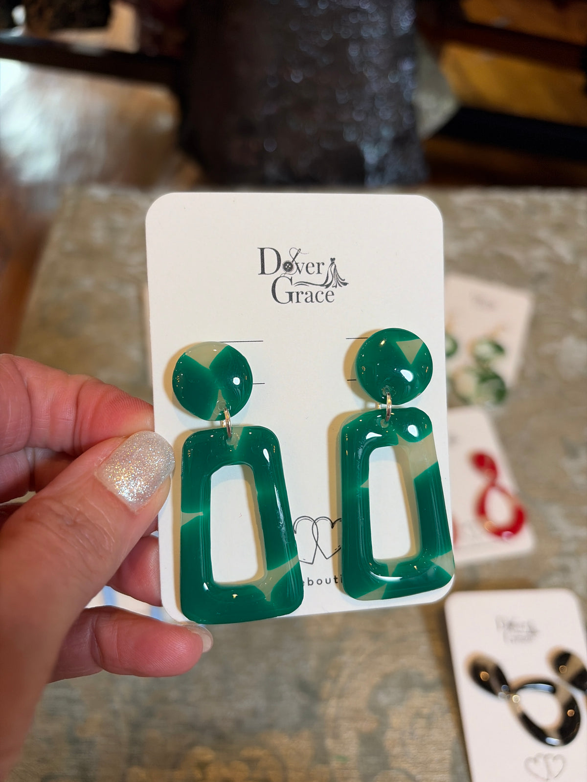 Suzie Emerald Green Earrings