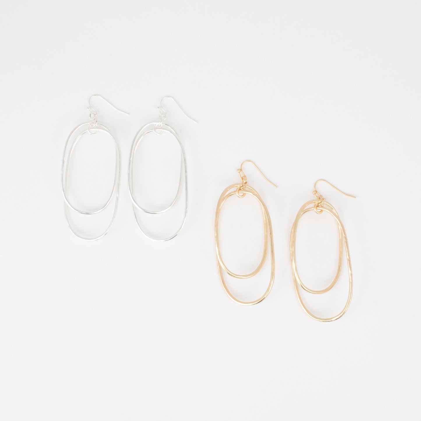 jBloom Eddy Double Oval Hoop Earrings