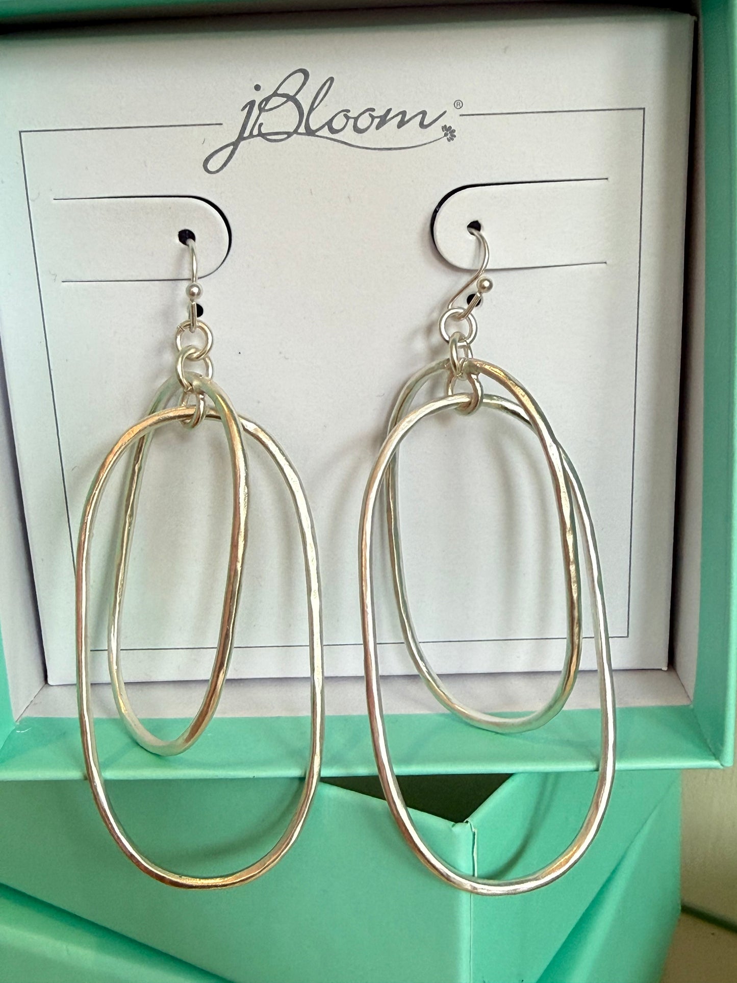 jBloom Eddy Double Oval Hoop Earrings