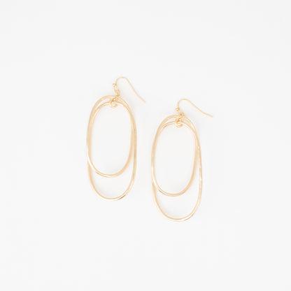 jBloom Eddy Double Oval Hoop Earrings