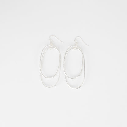 jBloom Eddy Double Oval Hoop Earrings