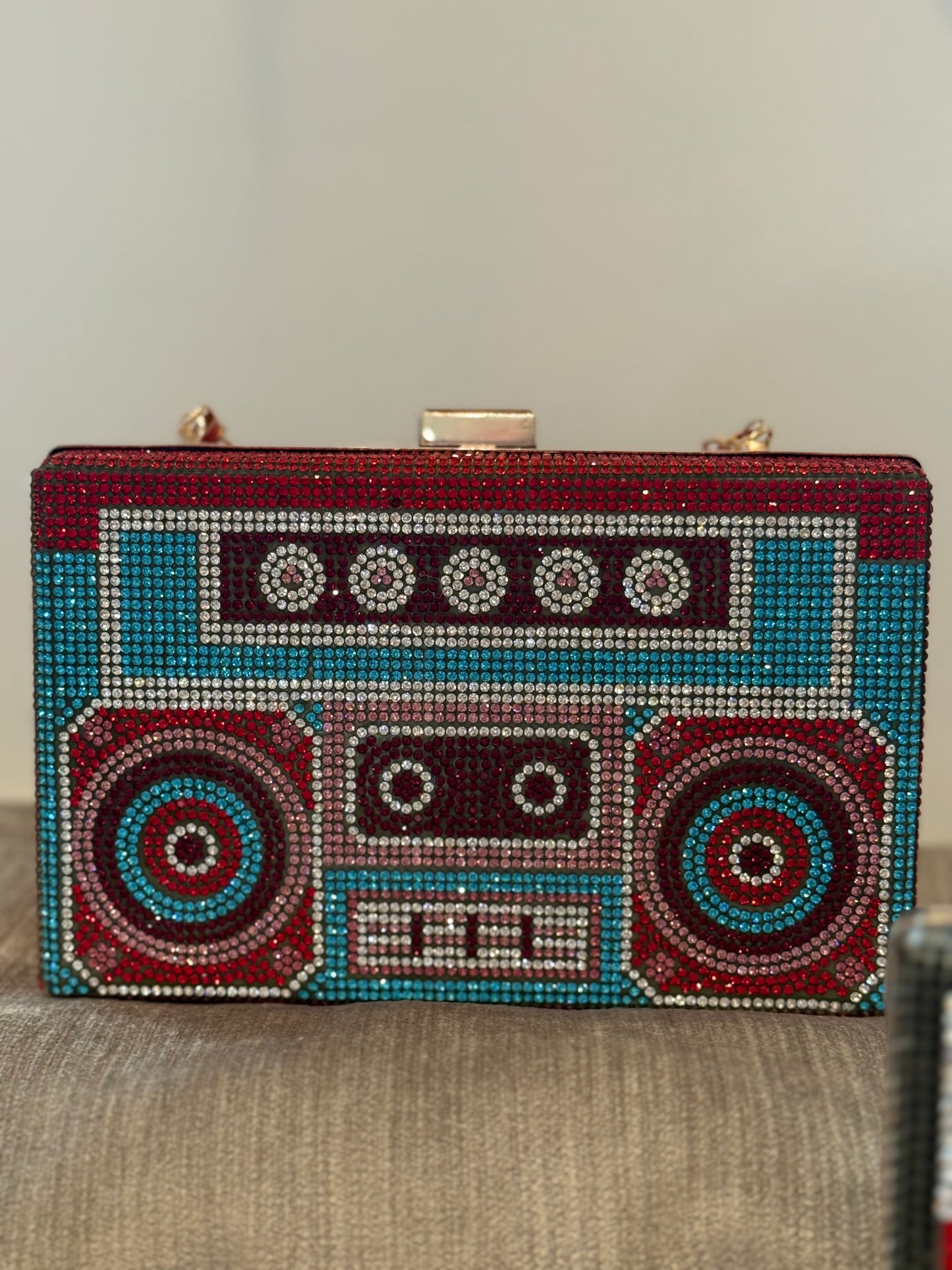 Cassette Tape Clutch - Fun Cassette Colorful Design