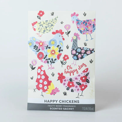 Happy Chickens Scented Sachet | Spring Home Fragrance | Fresh Scents