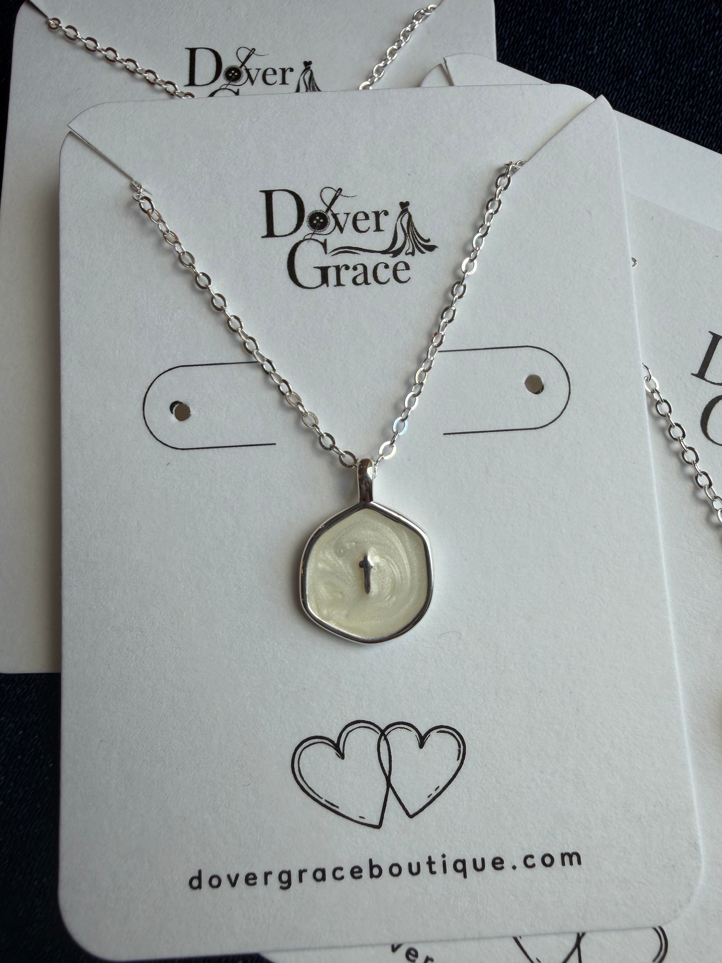 Dainty Cross Necklace | Silver Pendant Necklace for Women