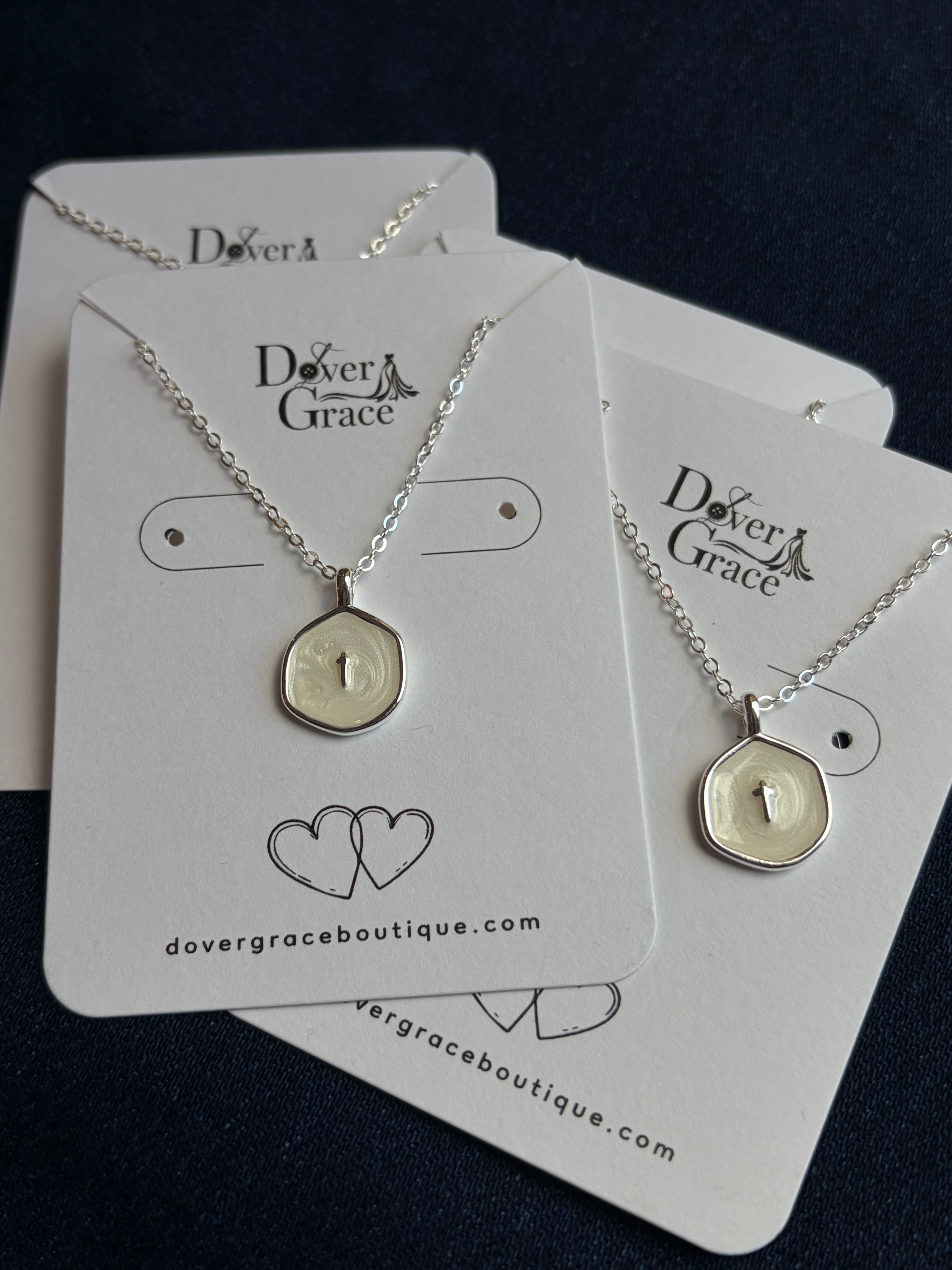 Dainty Cross Necklace | Silver Pendant Necklace for Women