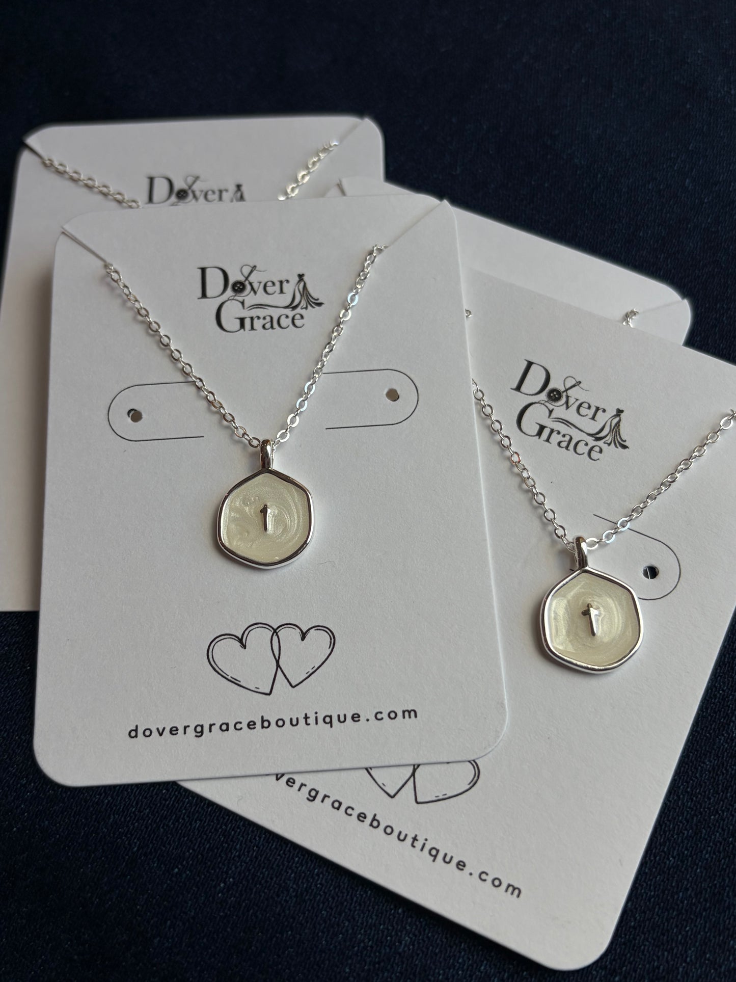 Dainty Cross Necklace | Silver Pendant Necklace for Women