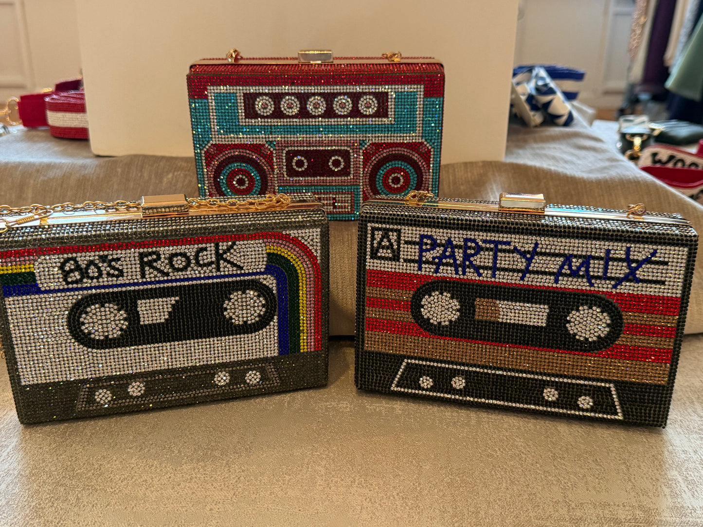 Cassette Tape Clutch - Fun Cassette Colorful Design