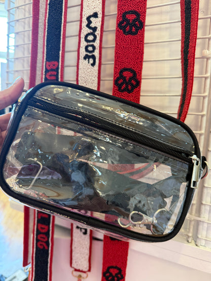 Clear Crossbody Bag | Stadium Approved Game Day Purse with Interchangeable Strap
