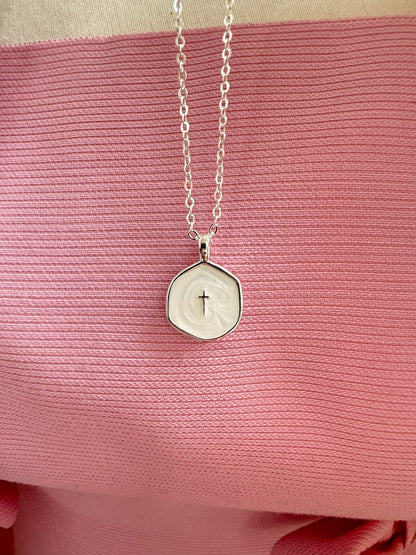 Dainty Simple Cross Silver or Gold Necklace chain