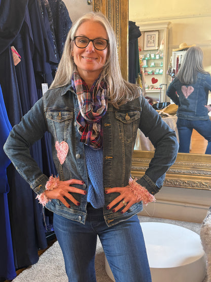 Love Notes Denim Jacket, Upcycled Edition