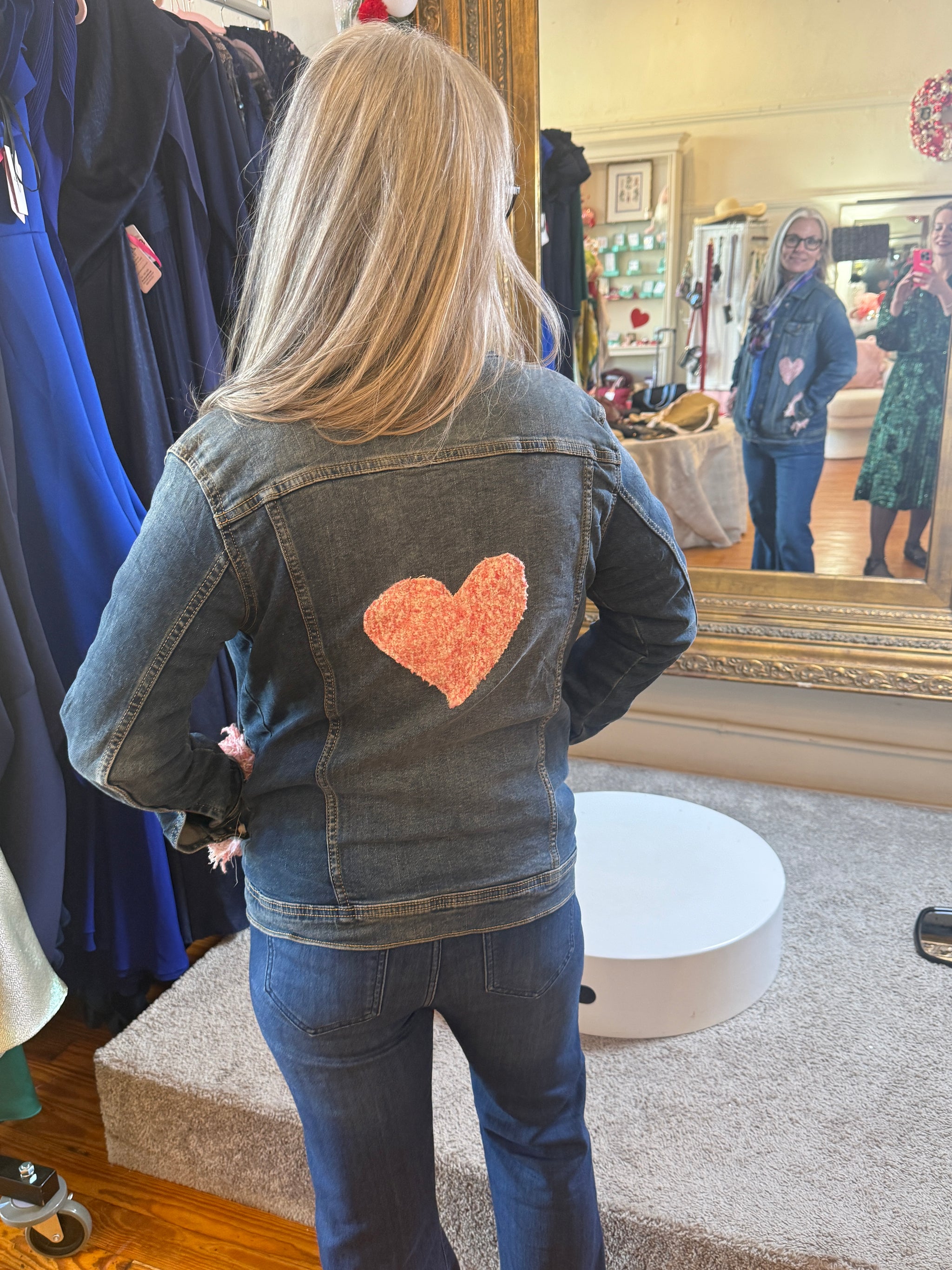 Love Notes Denim Jacket, Upcycled Edition