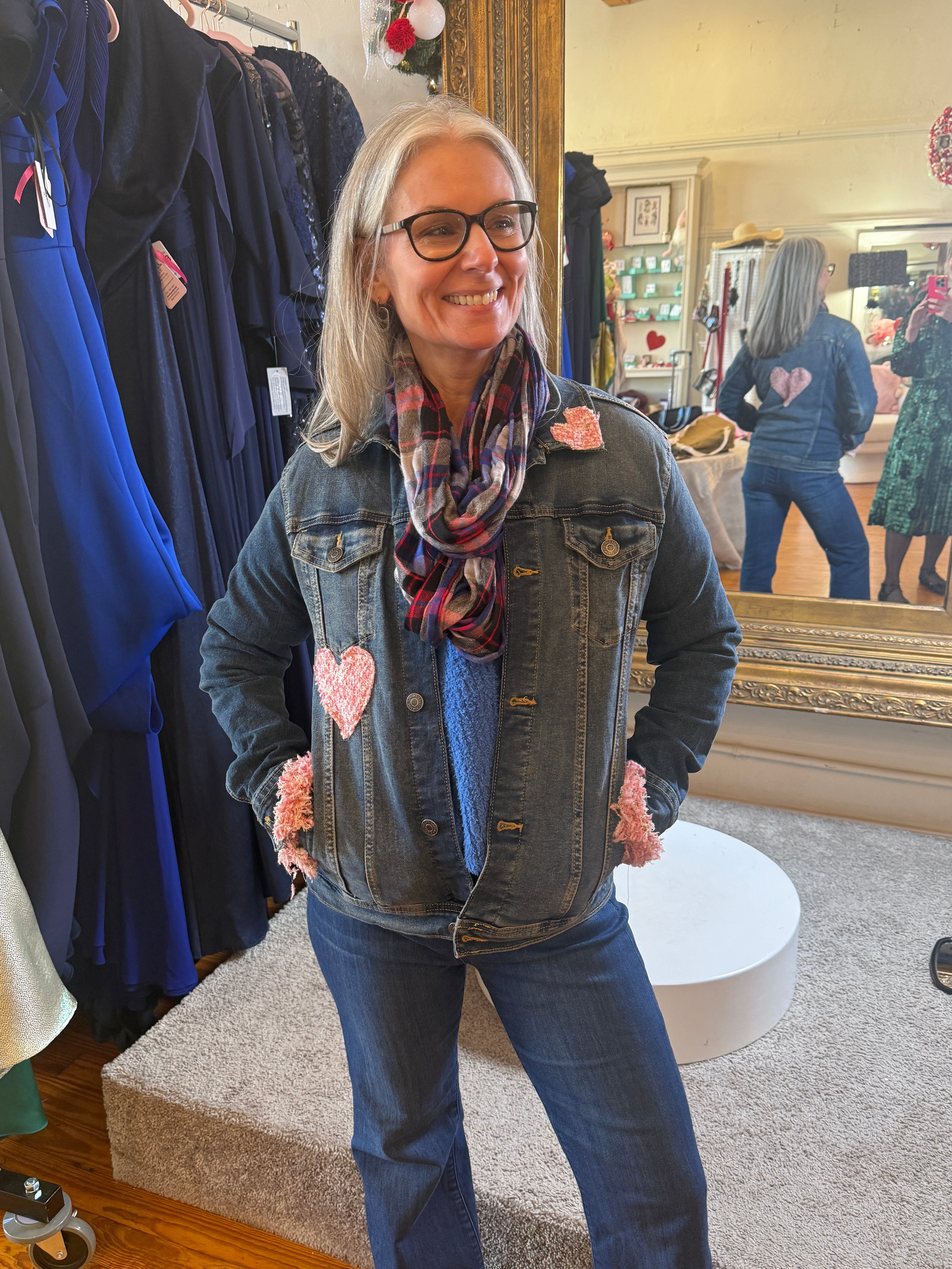 Love Notes Denim Jacket, Upcycled Edition