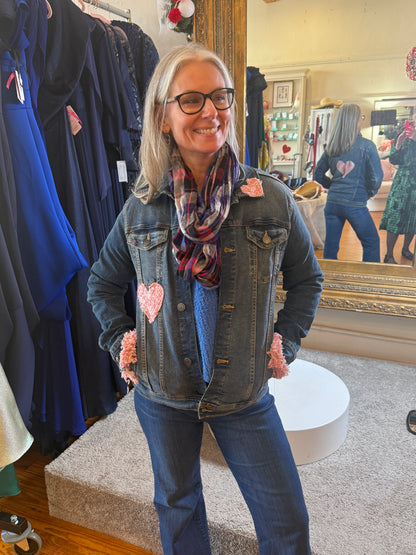 Love Notes Denim Jacket, Upcycled Edition