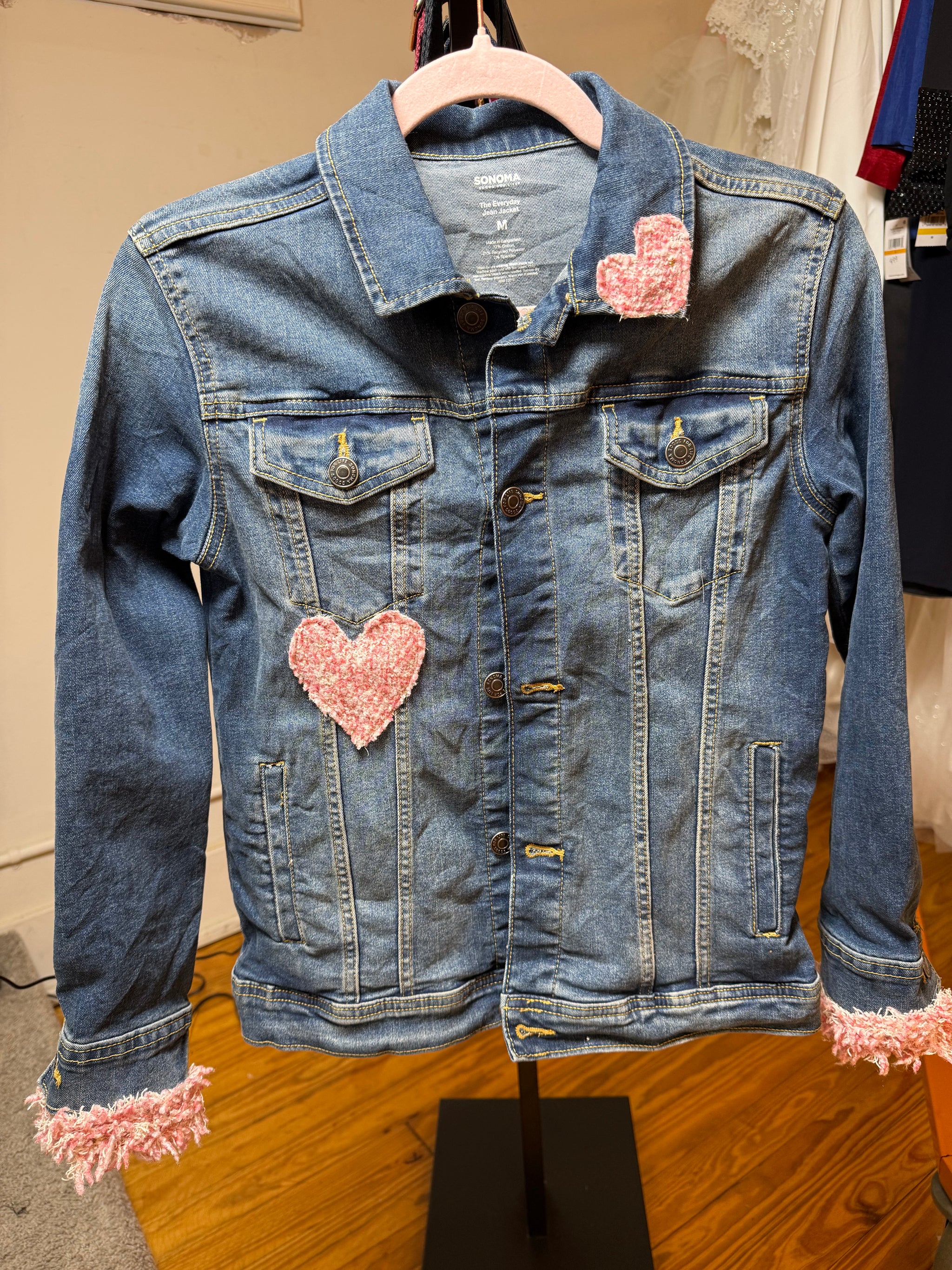 Love Notes Denim Jacket, Upcycled Edition