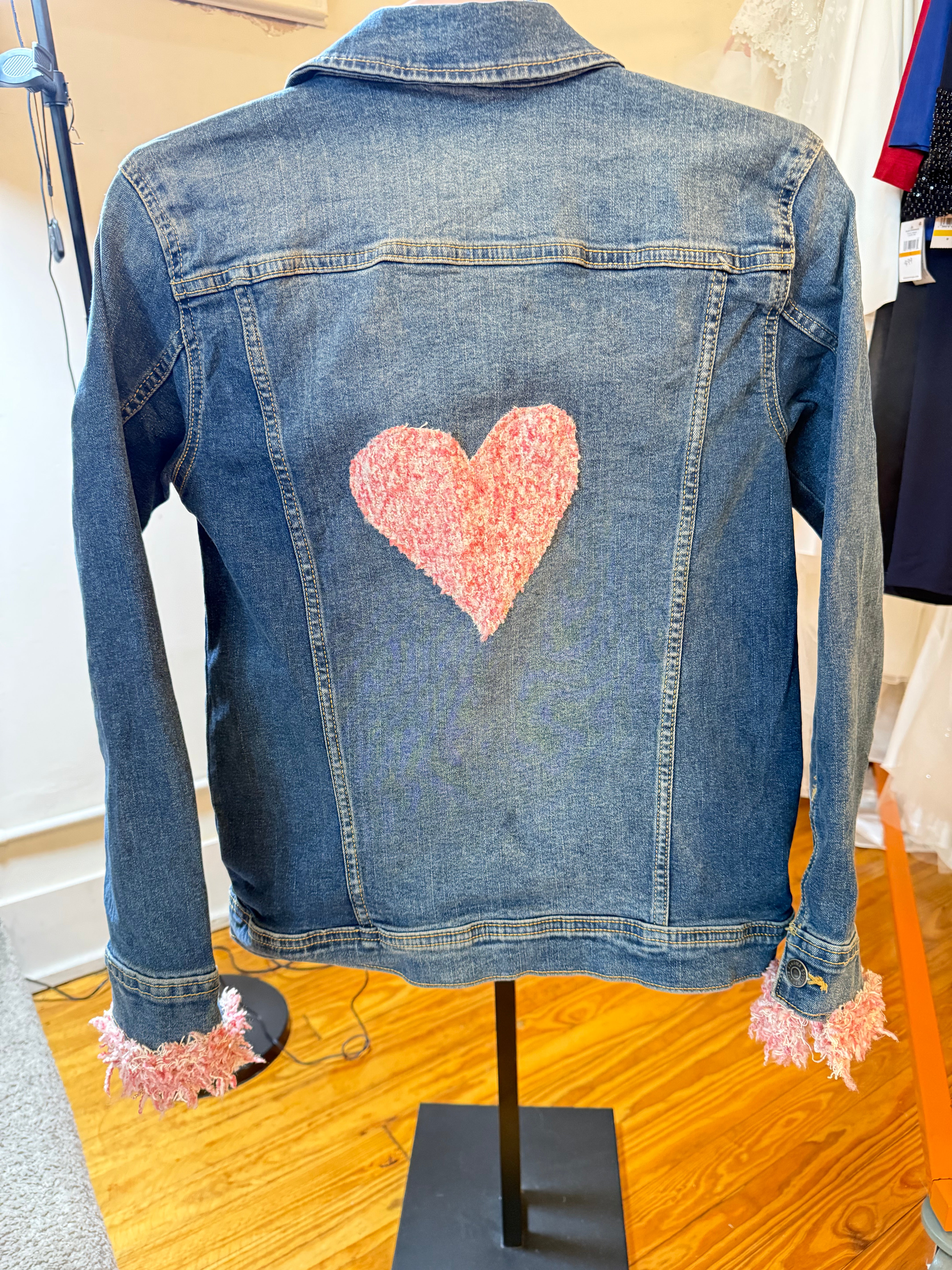 Love Notes Denim Jacket, Upcycled Edition