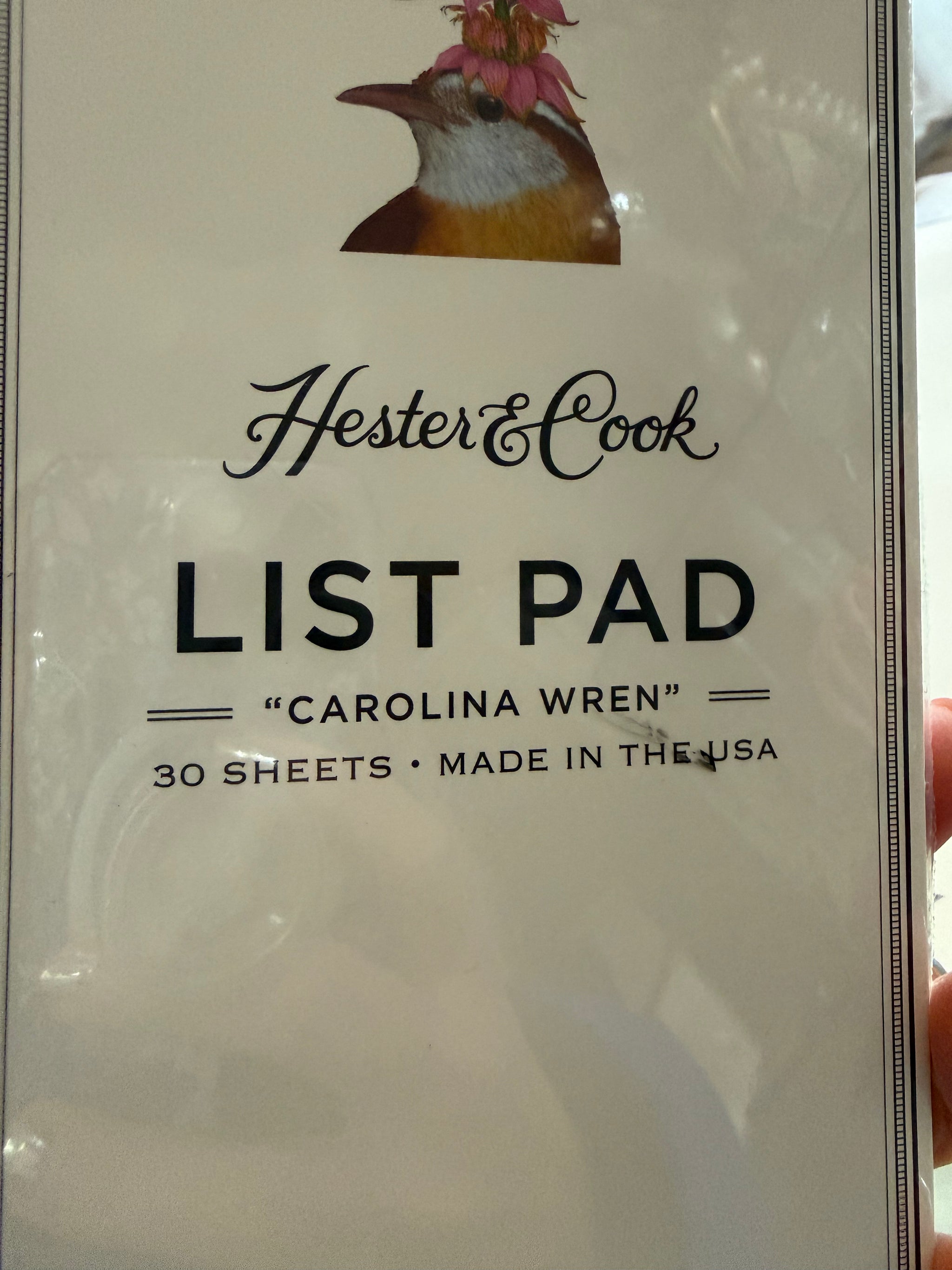 Hester & Cook List Pad