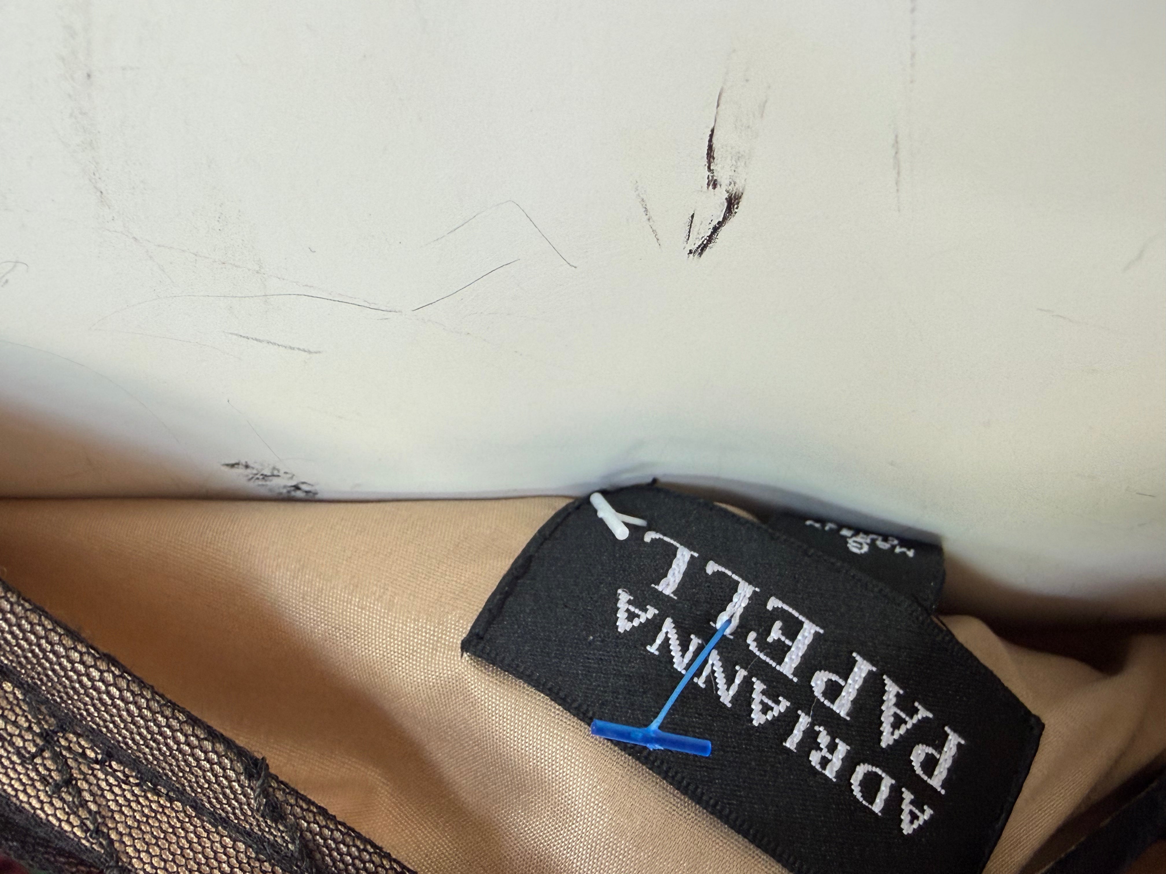 Adrianna Papell Black Lace Leaf Overlay Fit & Flare Dress – Size 6