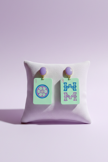 Mint Mahjong Dangle - Sandy & Rizzo