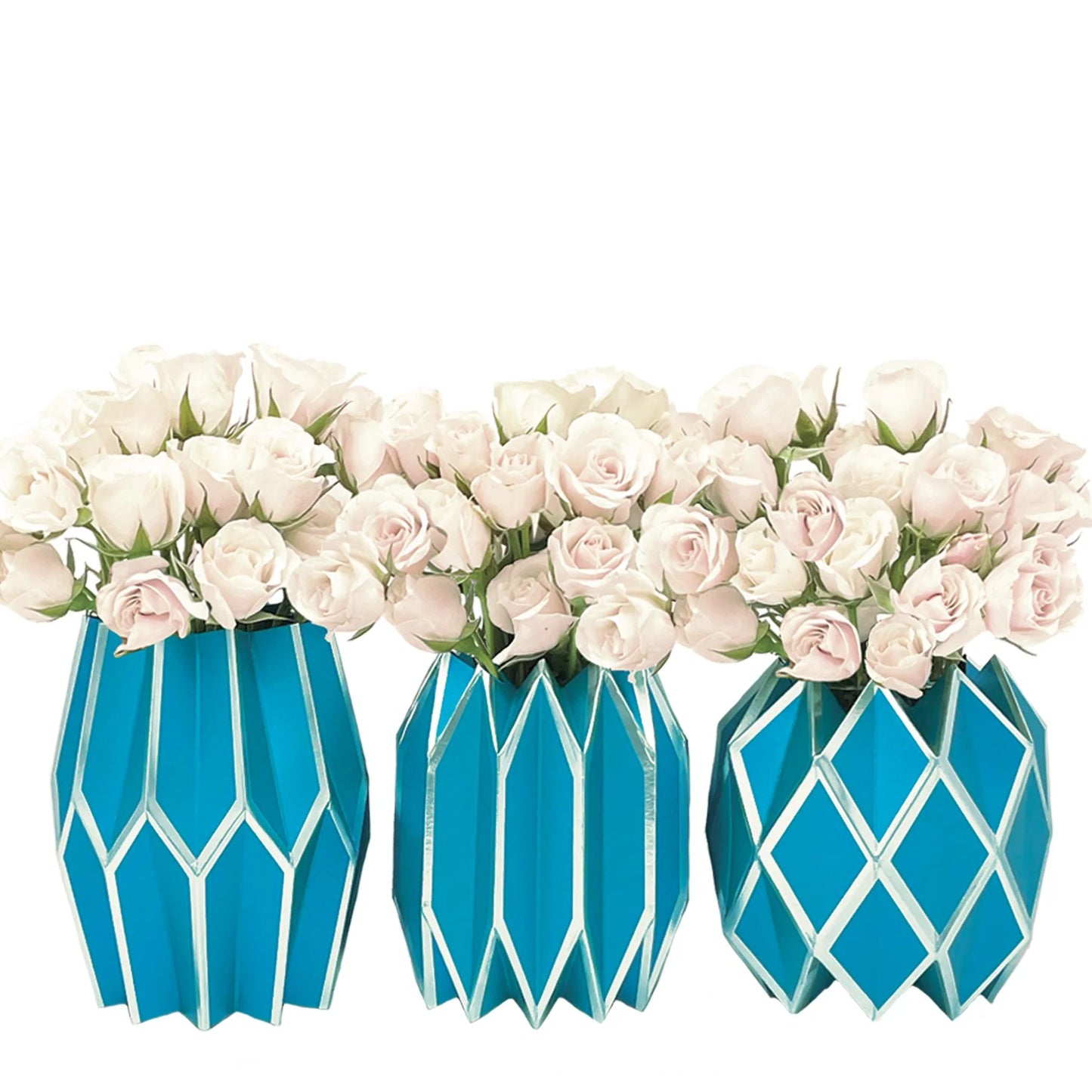 Paper Vase Wraps - Set of 3 Geometric Designs