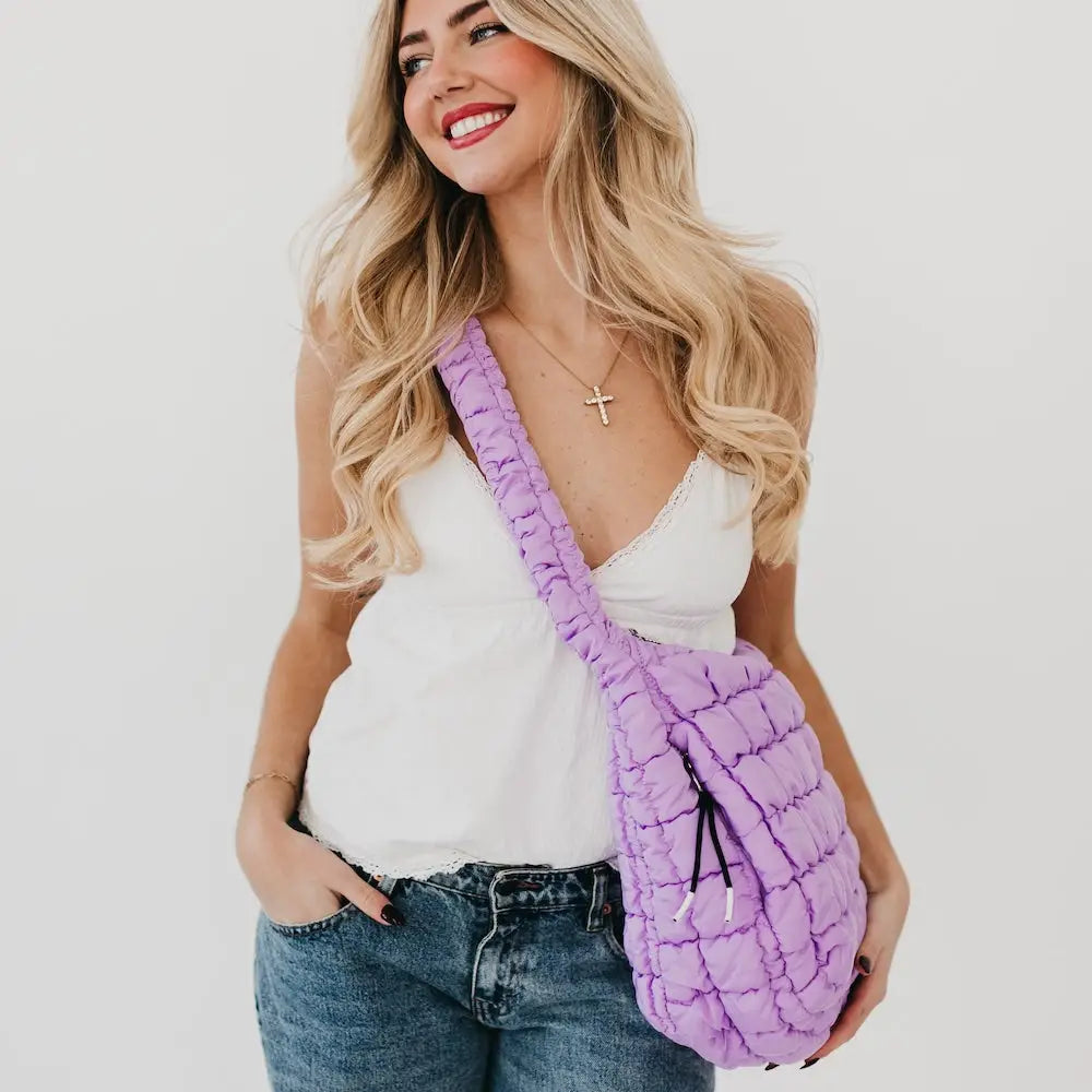 Carmen Quilted Hobo Tote