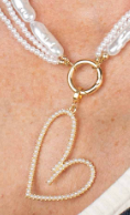JBloom Audrey Charm - Gold and Pearl