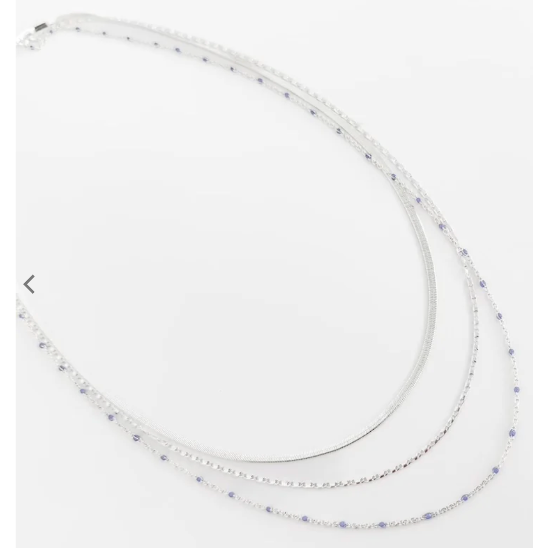 Kendall Multi Layer Necklace | Adjustable Beaded Layered Necklace