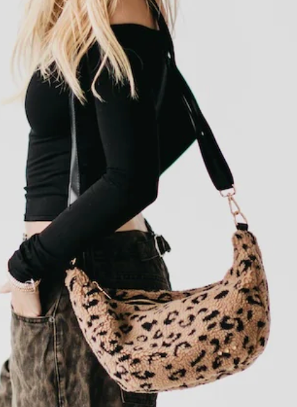Shirley Sherpa Crossbody Bag | Fuzzy Winter Bag from the 3 Sisters Collection